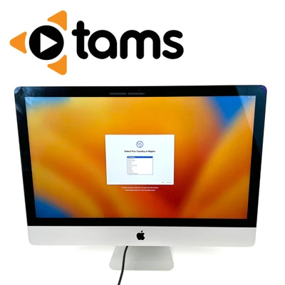 Apple iMac 27" 2017 i5-7500 3.4GHz 8GB DDR4 1TB Fusion Drive MacOS Ventura  - Image 1 of 4