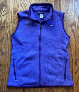 Patagonia Better Sweater Weste Damen Größe L Fleece lila violett durchgehender Reißverschluss - Bild 1 von 8