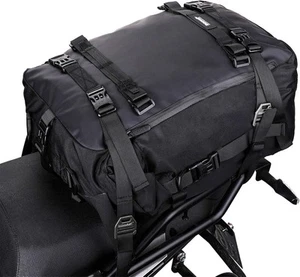 Motorcycle Motorbike Waterproof Backpack Tail Bag Luggage Saddle Pannier Bags - Picture 1 of 7