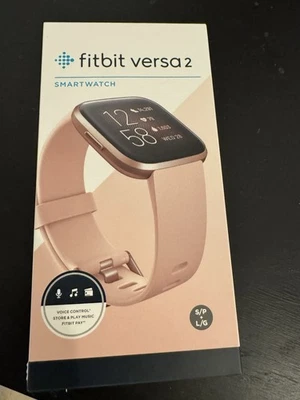 Reloj Fitbit Versa 2 Smart Fitness GPS, HRM, Rosa/Oro Rosa Foto 1 de 4
