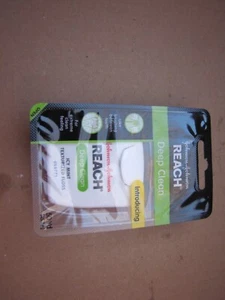REACH DEEP CLEAN DENTAL FLOSS ICY MINT 50 YD VERY RARE HTF - Picture 1 of 2