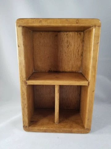 Handmade Wood Shelf Cabinet by M. Kamenstein 10 x 6.5 inches Solid Wood Thailand Cover