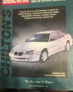 BUICK Pontiac OLDSMOBILE smaller 1985-1998 ------- CHILTON Service REPAIR MANUAL - Picture 1 of 2