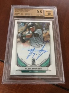 2014 BOWMAN CHROME ALEX JACKSON RC 10 AUTO AUTOGRAPH BGS 9.5 GreatSubs Gem Mint! - Picture 1 of 4