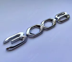 ☆ LOGO PEUGEOT 3008 Sticker Autocollant Voiture Embleme Insigne NEUF ☆ - Imagen 1 de 2