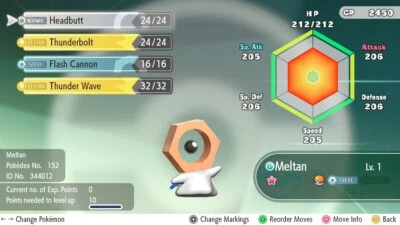 Pokemon Let’s Go Pikachu & Eevee - Ultra Shiny Meltan 6IV - Max AV - FAST TRADE - Image 1 of 2