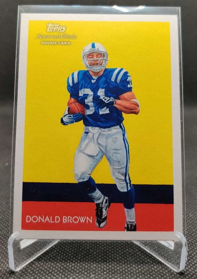 2009 Topps National Chicle #C69 Donald Brown Rookie RC Indianapolis Colts card - Image 1 of 2