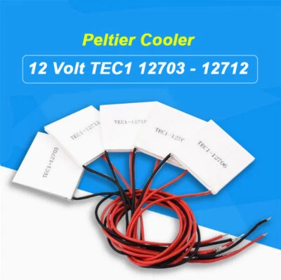 Thermoelectric Peltier Cooler Cooling Heatsink Module 12 Volt TEC1 12706 - 12712 - Image 1 of 4