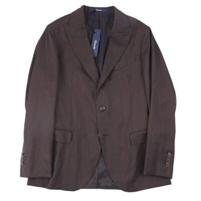 Drumohr Slim-Fit легкий Herringbone пик лацкан спортивное пальто 38R (Eu 48) новый с Ярлыками - Изображение 1 из 4