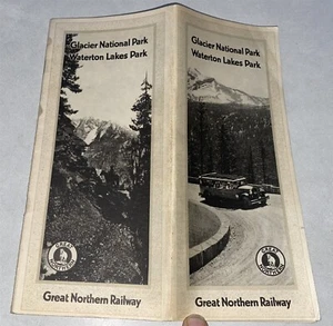 1920's-30's Brochure Glacier National park Waterton Lakes Park Great Northern Ry - Picture 1 of 12