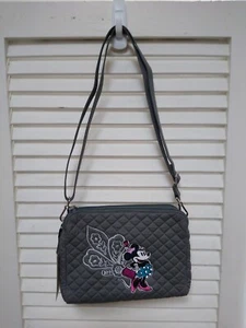 Vera Bradley Minnie Mouse Piccadilly Paisley Triple Compartment Crossbody Bag - Picture 1 of 6