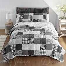 Donna Sharp Indiana Farmhouse Patchwork Quilted Country Queen 3-PC Bedding Set