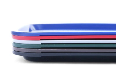 GASTRO Tablett Serviertablett schwarz rot blau grau braun grün Fastfood Kantine - Bild 1 von 3