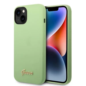 Guess Silicone Case for iPhone 14 - Metal Logo - Green - Picture 1 of 7