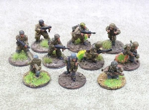 28mm WW2 metal GERMAN FALLSCHIRMJAGER x10 Well Painted Artizan Designs 26213 - Picture 1 of 3