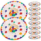  10 Pcs Papier Feiertags-Pappteller Bunte Luftballons Platte