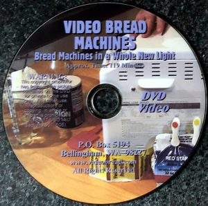 VIDEO BREAD MACHINES 119min DVD Mechanize home baking Take at home cooking class - Picture 1 of 1