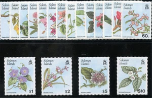 Solomon Islands 1997 QEII Flowers set complete superb MNH. SG 580-597. - Picture 1 of 1