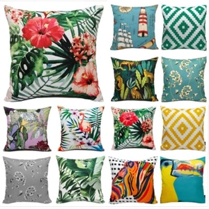 Waterproof Filled Cushion floral plain Tripical indoor Outdoor Garden Seat Bench - Picture 1 of 46
