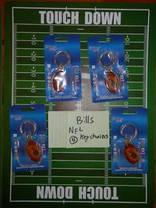 Buffalo Bills keychains lot (4) New Vtg 1990's key rings NFL 1997 - Picture 1 of 14