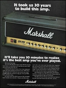 Jim Marshall DSL 100 JCM 2000 guitar amp ad 1997 amplifier advertisement print - Picture 1 of 3