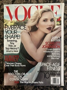 Vogue Magazine April 2007 Scarlett Johansson Maria Sharapova Hilary Rhoda - Picture 1 of 1