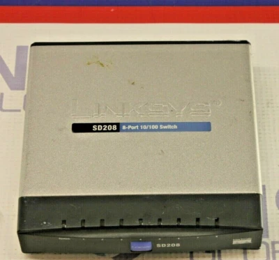 Linksys SD208 8-Port 10/100  Network Switch  - Image 1 of 3