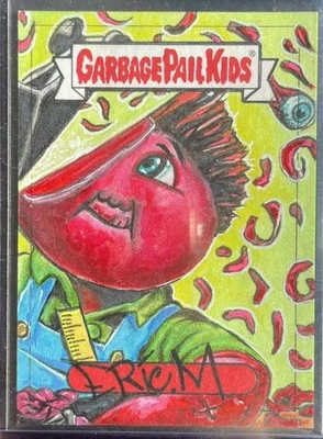 1/1 Sketch by Erci M.Medina 2023 Topps Garbage Pail Kids GPK Valentine‘s Day - Image 1 of 2