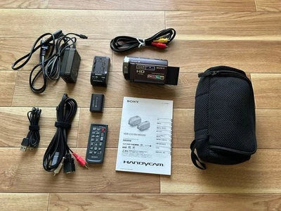 Sony HDR-CX370V HD Handycam Video Camera G Lens Remote Charger Case NDA - Image 1 of 4