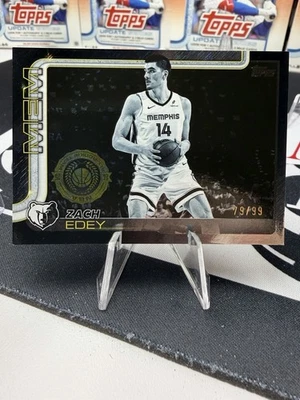 2025-26 Topps Target Exclusive Blackout Zach Edey /79/99! Grizzlies - Image 1 of 2