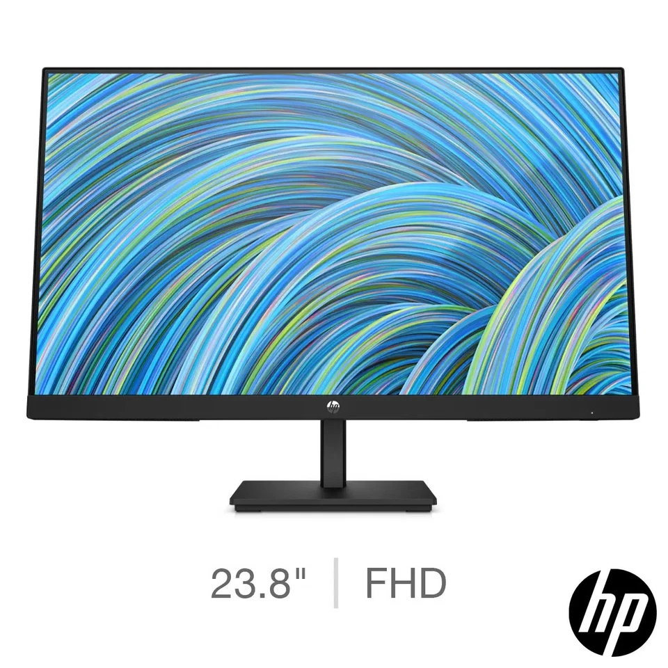 HP Monitor V24v G5 23.8 Inch Full HD 75Hz Monitor, 6D8H0AA#ABU - Image 1 of 4