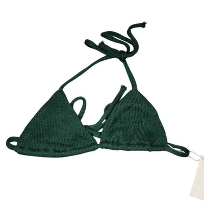 Top triangular Savannah Morrow The Label para mujer talla XXS seda y algodón orgánico nuevo con etiquetas Foto 1 de 4