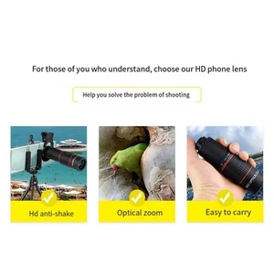 Lightweight and Portable 22X Zoom Lens with Essential Smartphone Tripod - Zdjęcie 1 z 11