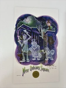 The Haunted Mansion at New Orleans Square 17 x 10.25" Artist Meller 2001 - Picture 1 of 4