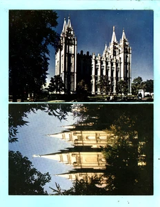 2 Vintage, WESCO, UTAH, Salt Lake City, Two Different Views of "Mormon Temple" - Picture 1 of 3