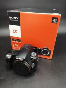 Digital DSLR W Zoom Set Model 55 SLT A55V SONY - Picture 1 of 12
