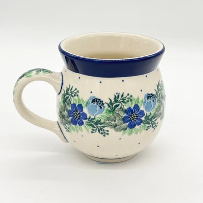 CERAMIKA ARTYSTYCZNA BOLESŁAWIEC Handgefertigte Bunzlauer Keramik Tasse, Becher 300 ml