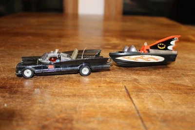 Corgi Vintage 60’s Batmobile and Bat Boat w/Batman Figurine! No Trailer - Image 1 of 4