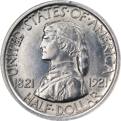 1921 Missouri Commem Half Dollar Nice BU+ Nice Eye Appeal Nice Strike - Image 1 of 2