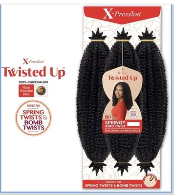Outre Synthetic Braid - X PRESSION TWISTED UP SPRINGY AFRO TWIST 16”color 4