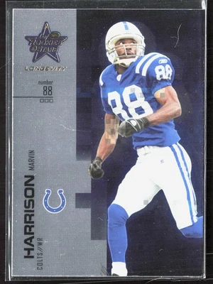 2007 Leaf Rookies & Stars Longevity Marvin Harrison #82 Colts FOOTBALL - Image 1 of 2