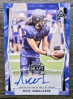 Nico Iamaleava 2022 Leaf Draft Auto - Image 1 of 2