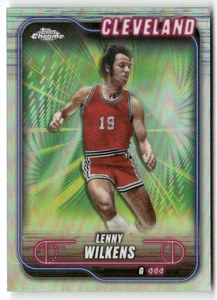 2025 Topps Chrome NBA Basketball No. 14 Lenny Wilkens Refractor - Bild 1 von 2