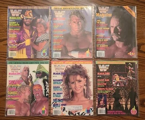 WWF Magazine 1991 1992 Lot - Hulk, Macho Man, Jake the Snake, Sid Justice, Flair - Picture 1 of 13