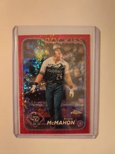 Ryan McMahon - 2024 Topps Chrome Baseball Pink Sparkle /350 Rockies - Picture 1 of 2