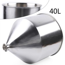 Neu 40L Edelstahlbehälter Edelstahl Trichter Industrie Edelstahl Trichter 40L 