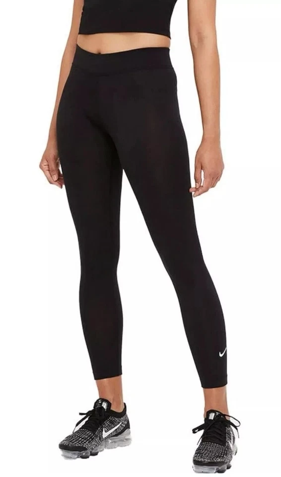 Nike Leggings Womens Large Black Tight Fit Mid Rise CZ8532-010 Yoga