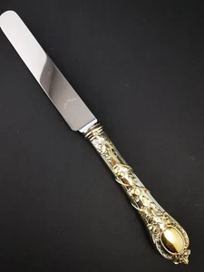 ODIOT - "Demidoff" - 1 Couteau à dessert - Argent Minerve Vermeil 950 - Picture 1 of 16