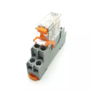 DC12V 24V AC220V Coil Power Relay 8A DPDT 2NO+2NC 8 Pins+ Anti-loose Lock Socket - Picture 1 of 9