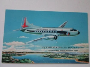 Eastern Airlines Golden Falcon DC 78-Vintage postcard- - Picture 1 of 2